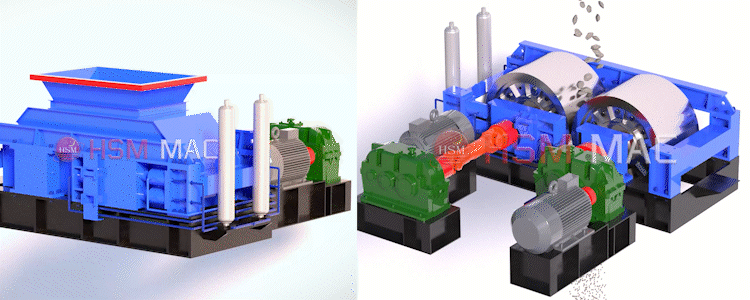 玄武巖對(duì)輥破碎機(jī)原理